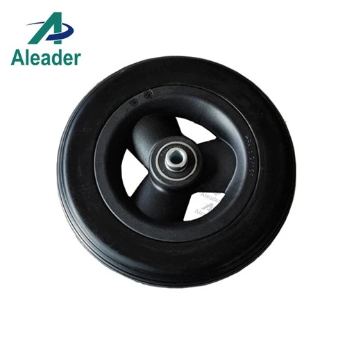 PU Caster Solid hjólastólahjól